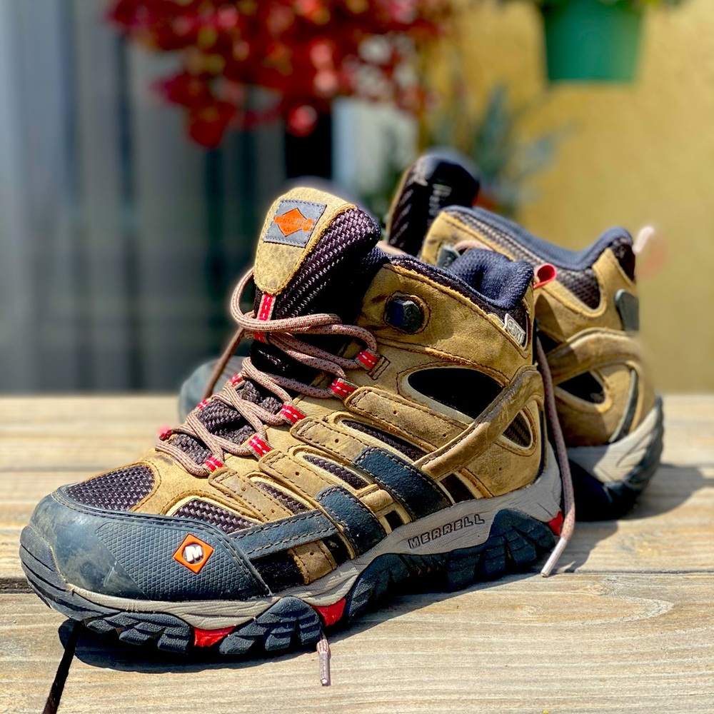 Merell Hiking Work Boots Moab 2 Mid Vent